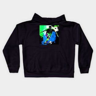 Soccer Player Graffiti Art Splash Paint Kids Hoodie